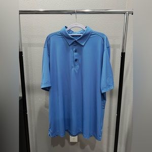 Cutter Buck Golf Shirt Size XL Blue Pattern